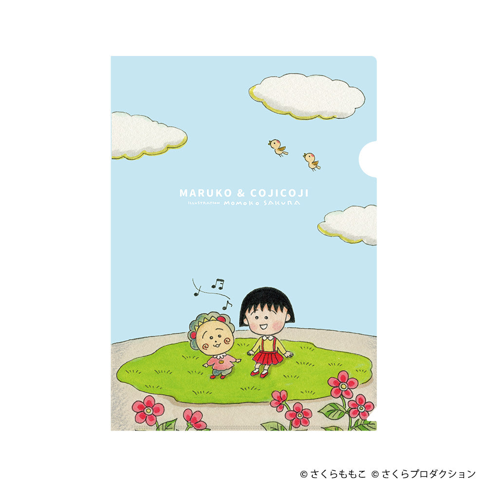 Chibimaruko file folder blue